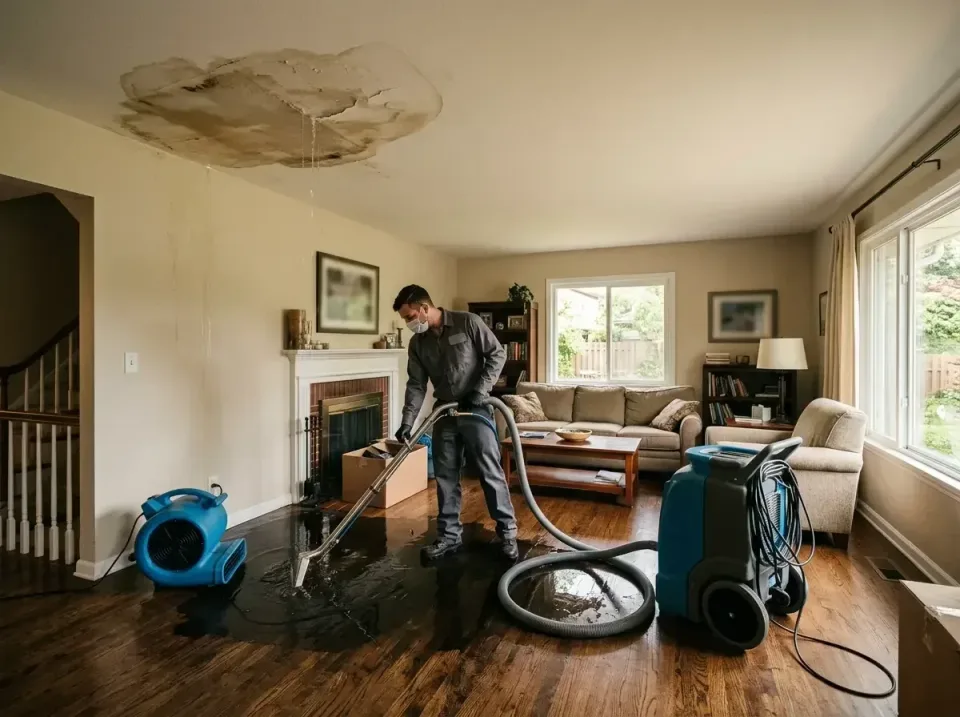 attic-pipe-burst-ceiling-drip-008 — frequently asked questions, Water Damage Restoration & Carpet Care in South Riding, VA